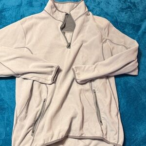 Light Gray Quarter-Zip Pullover